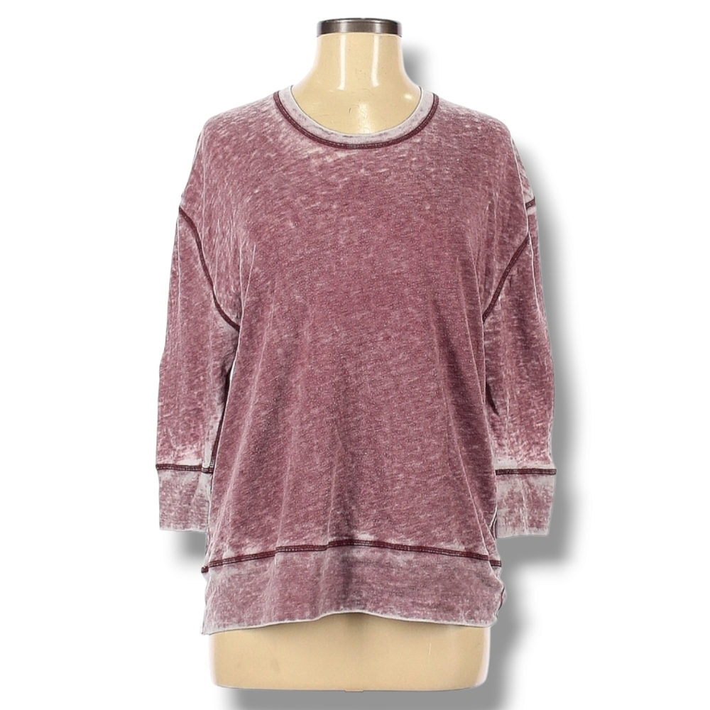 IRO Jeans Sweatshirt Womens Size‎ M Pink Mauve Pullover Lightweight Round Neck